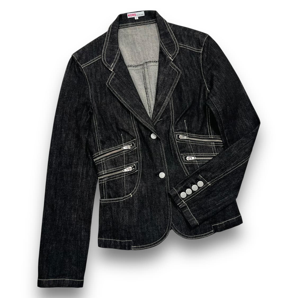 마이클 코어스 클래식 데님 흑청 락시크 블레이저 상품이미지2