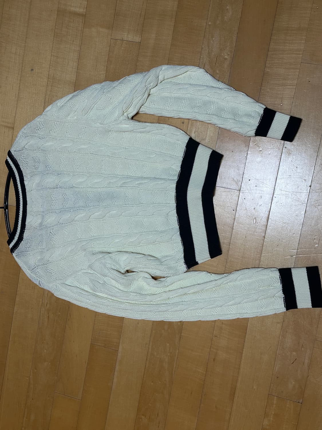 오픈와이와이 - HEART&CABLE CARDIGAN, IVORY 상품이미지5