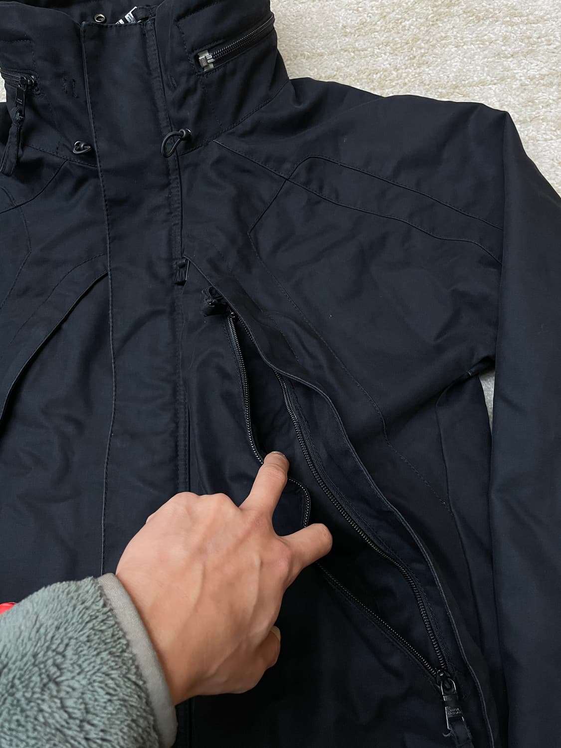 [M] 알마니 익스체인지 고프코어 테크니컬 하이넥 자켓 야상 상품이미지3