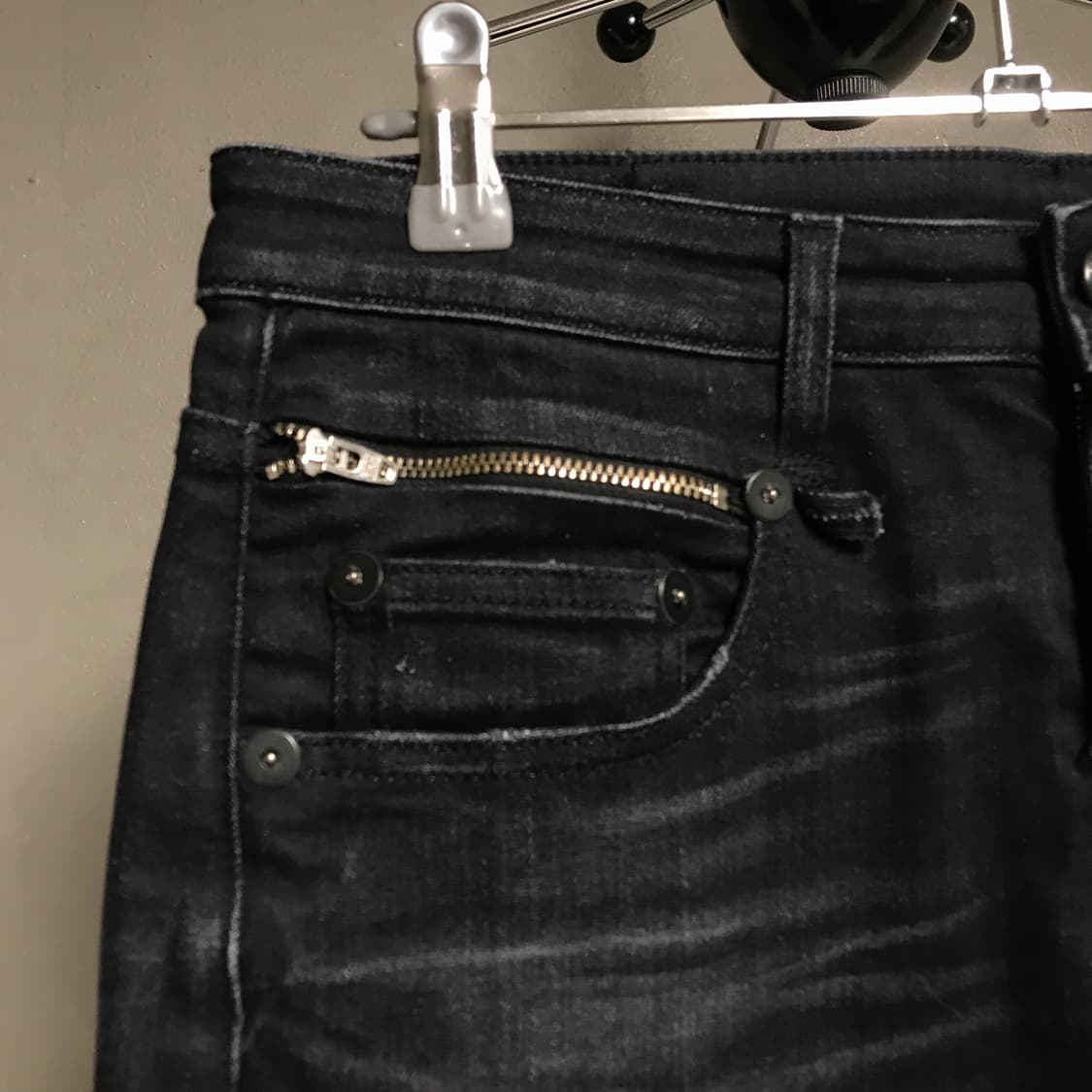 R13 알써틴 흑청 데님 팬츠 26(W) 상품이미지4