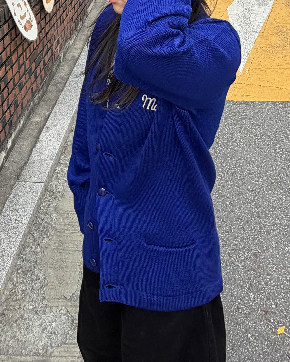 USA 빈티지 울 바시티 가디건 상품이미지2