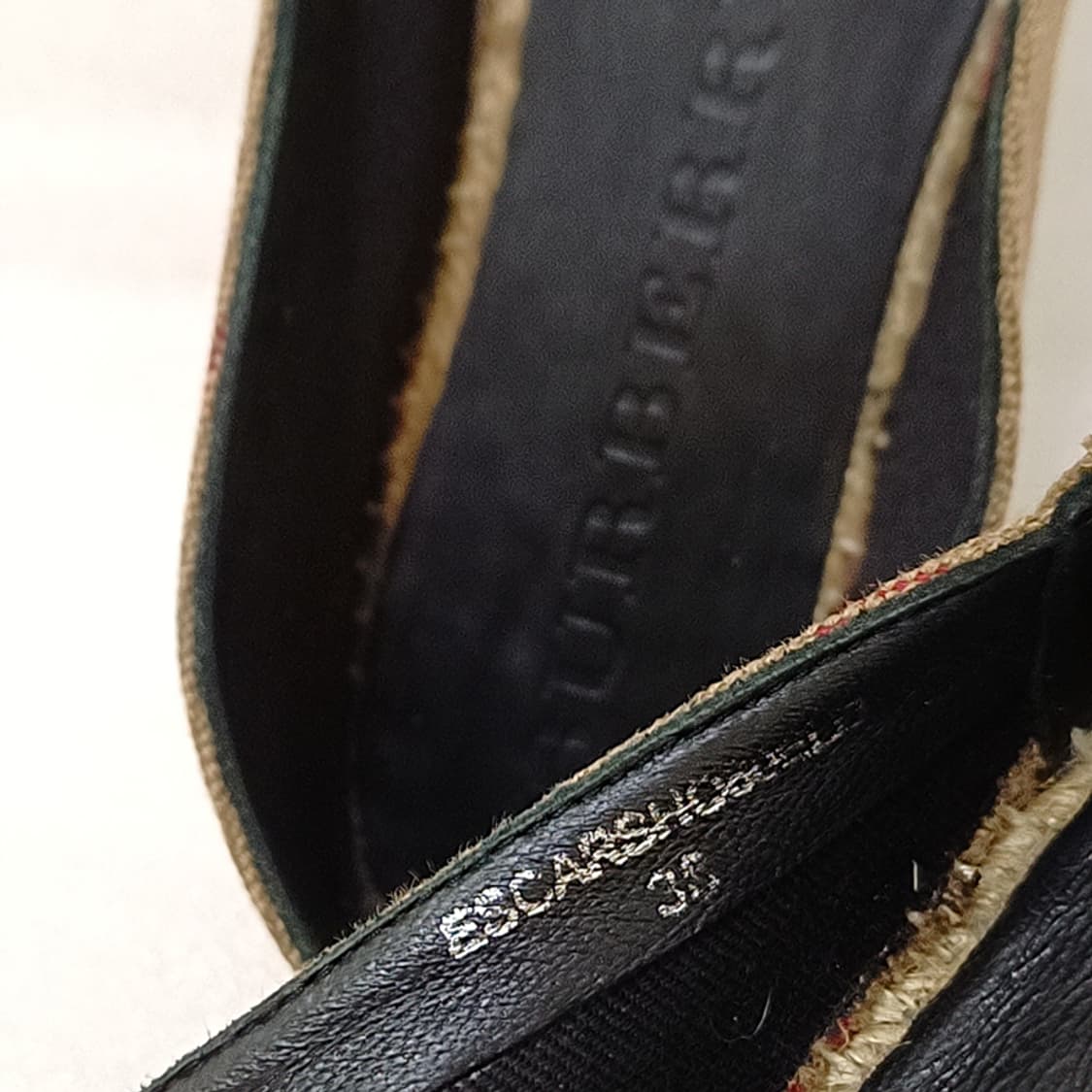 정품 버버리 에스파듀 슬립온 여성 240 체크 단화 플랫 사랑봉봉 상품이미지5