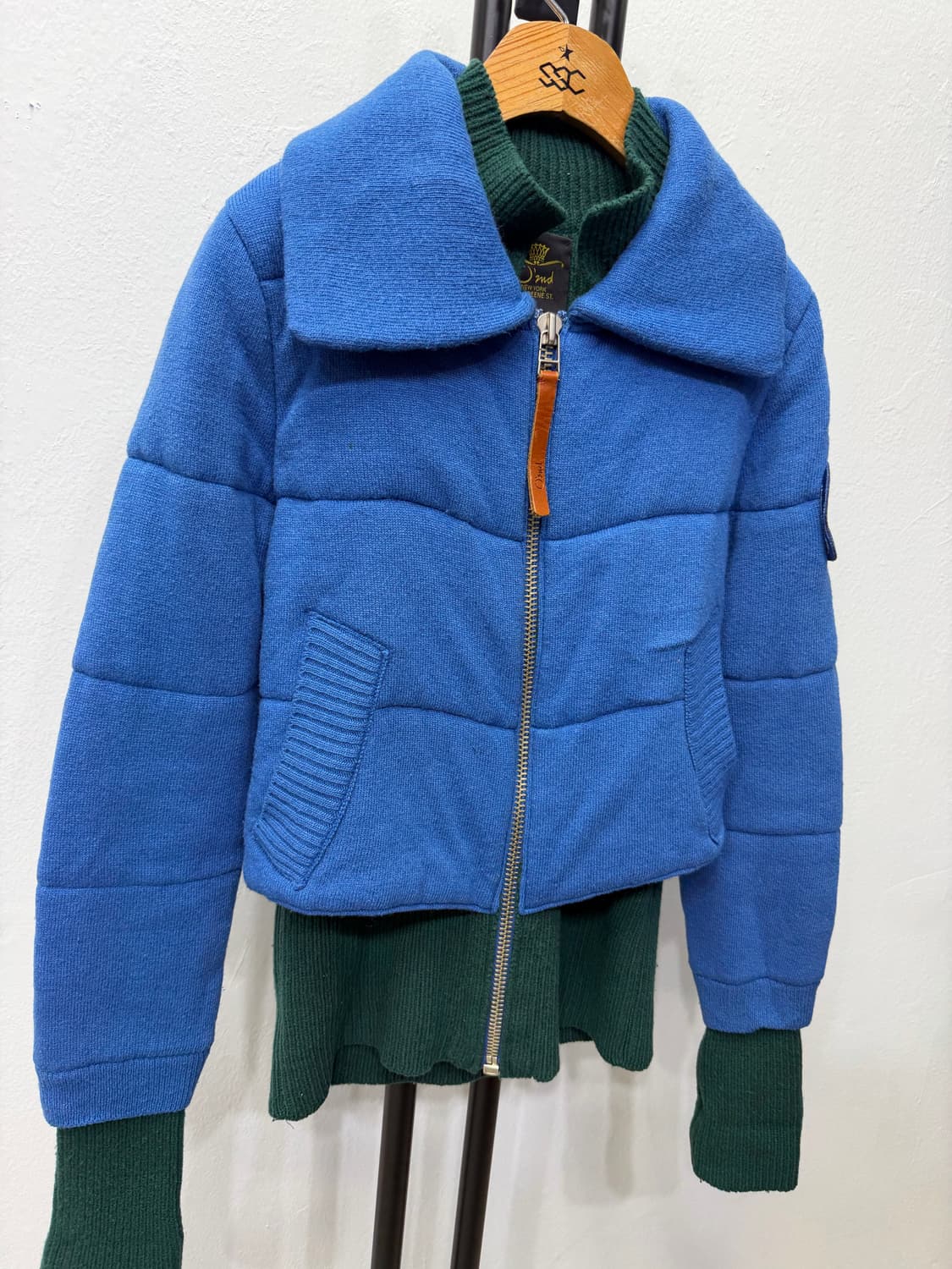 정품) O2ND 오즈세컨 한섬 이중 니트 자켓 1 상품이미지2