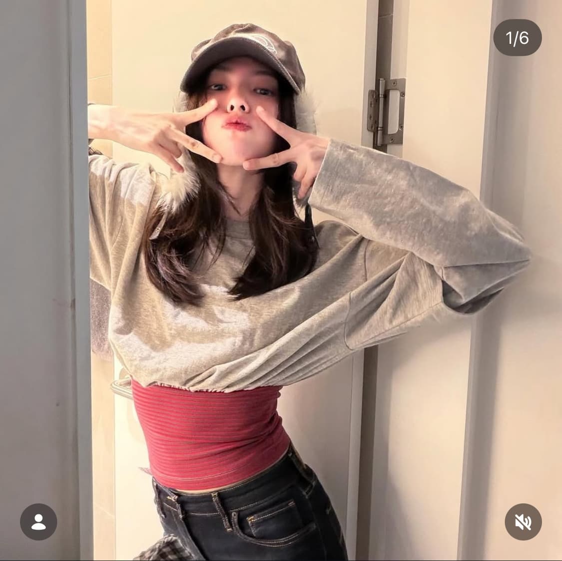 2000아카이브 퍼 캡모자 한소희 모자 상품이미지2