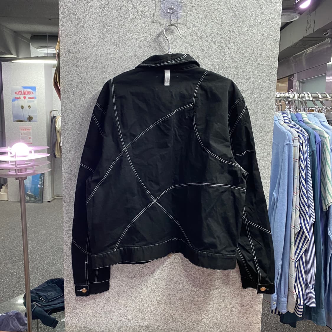 노매뉴얼 스티치 워크 블랙 자켓 B4528 상품이미지5