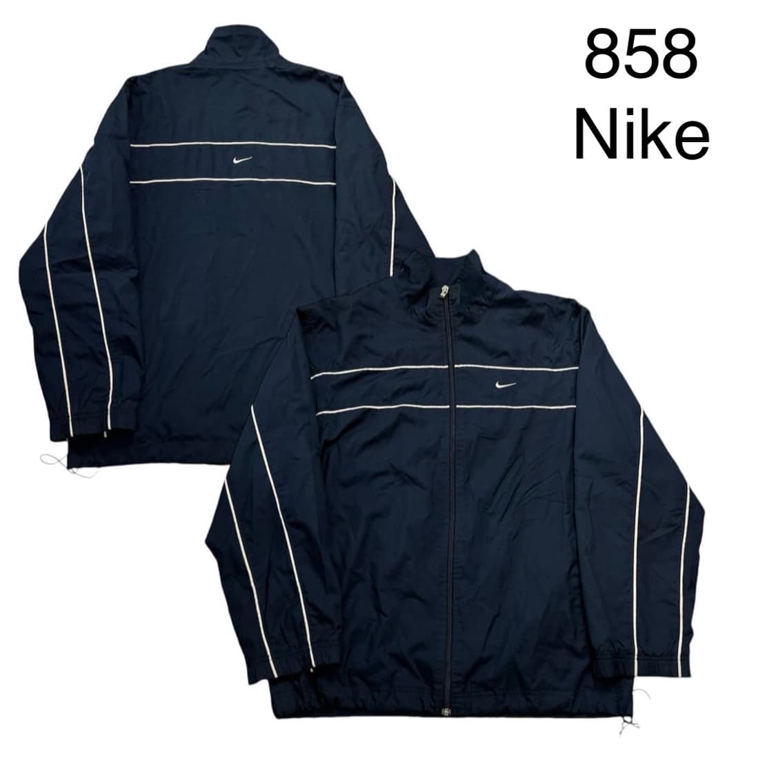 00s 나이키 올드스쿨 네이비 화이트 오버핏 바람막이 XL 상품이미지1