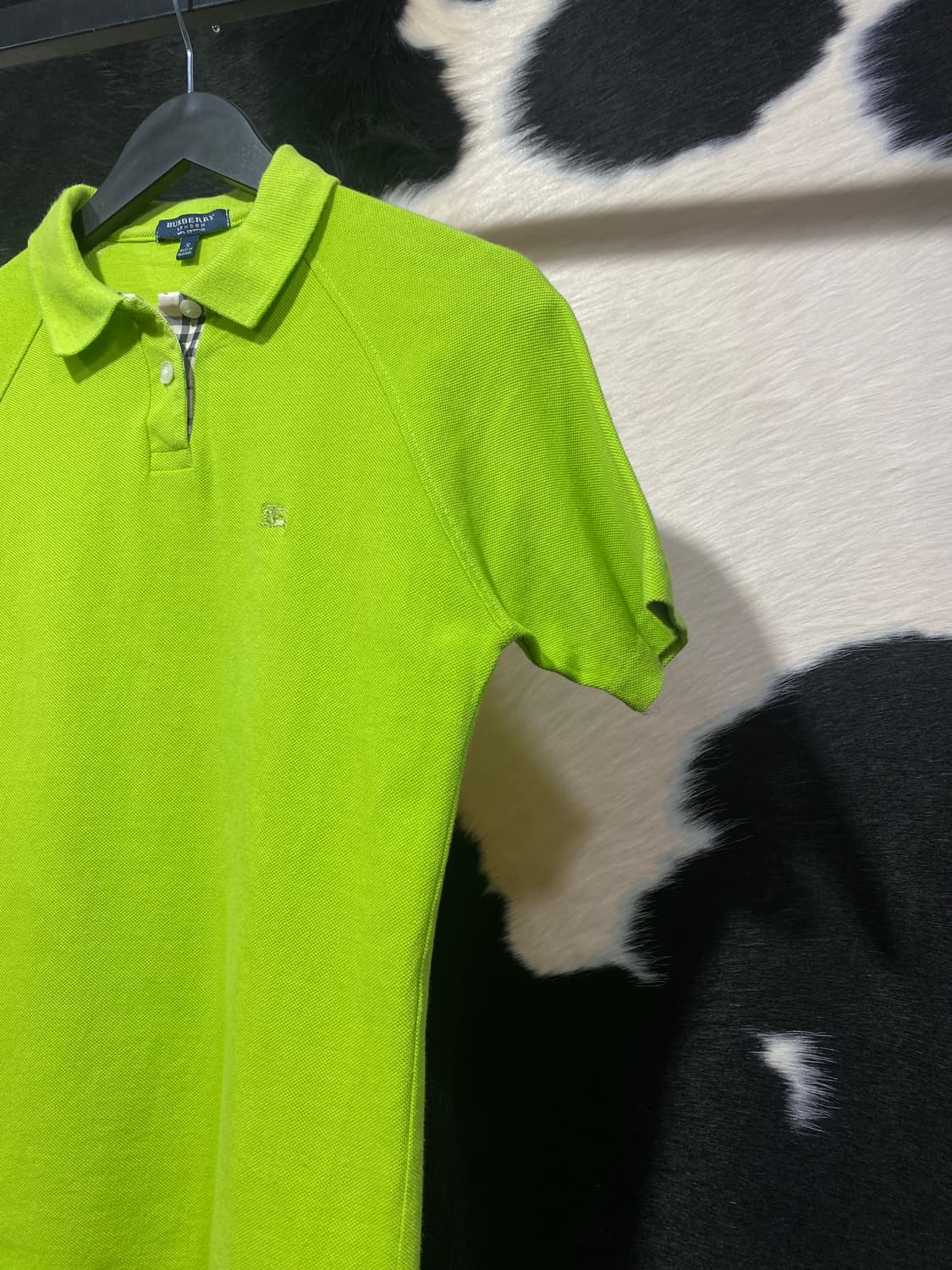 Burberry 카라 체크배색 디테일 반팔티셔츠 상품이미지5