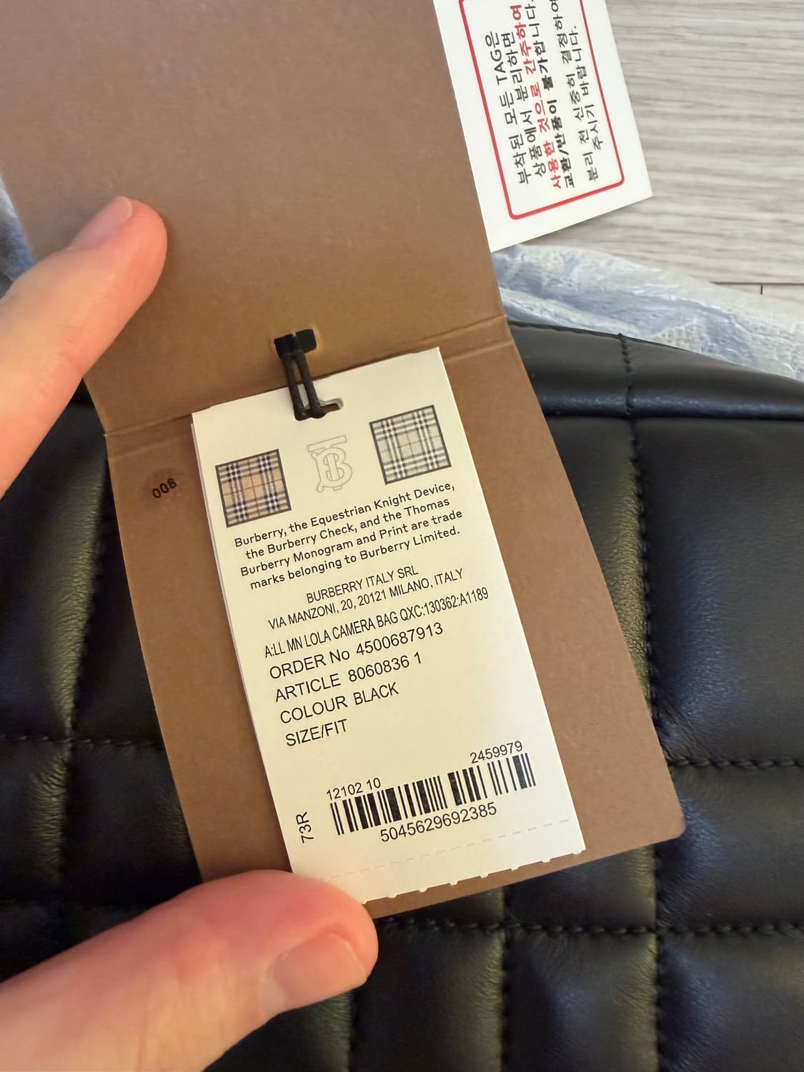 새상품! 버버리 미니 롤라 카메라백 블랙 상품이미지3