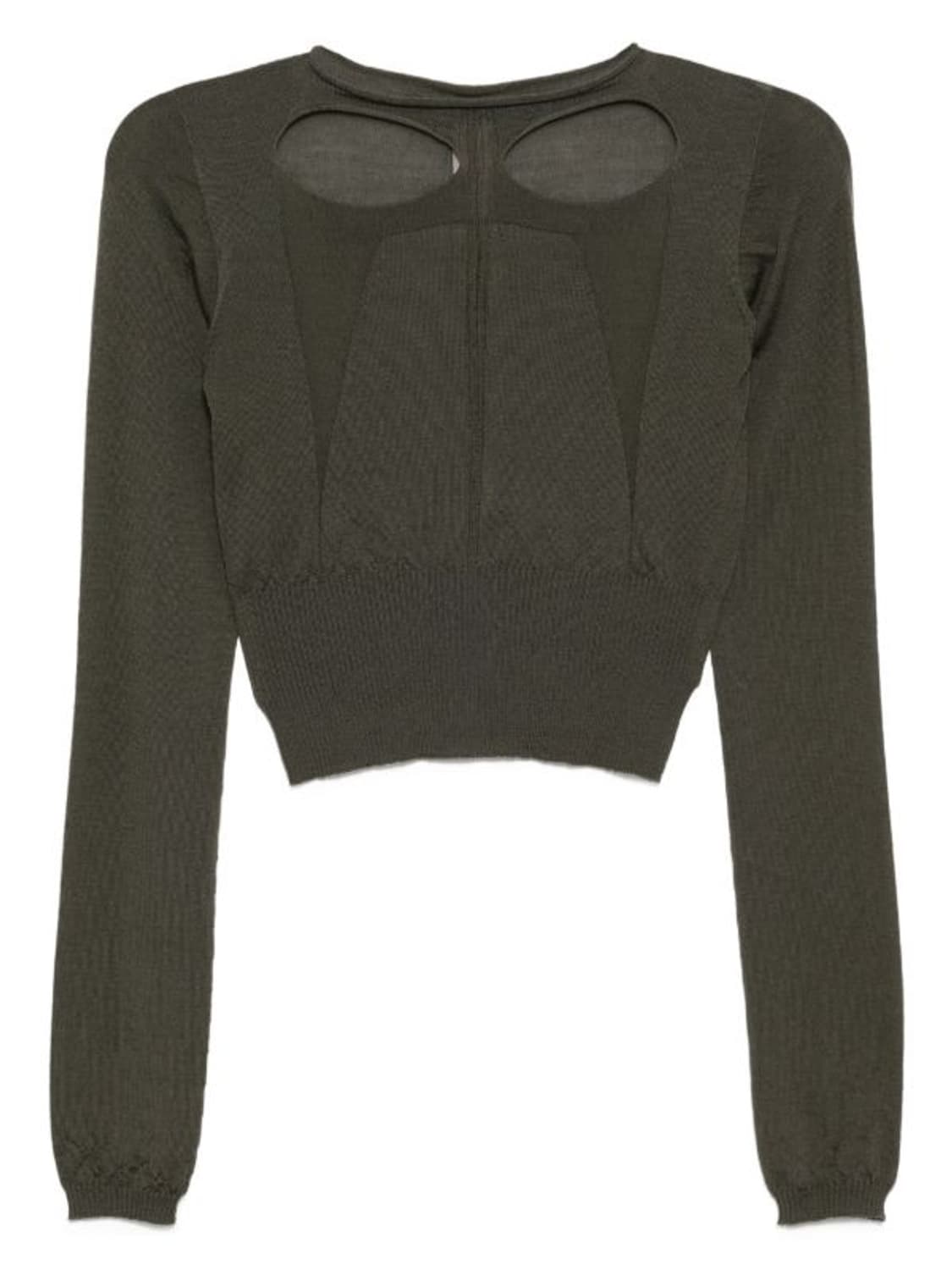 [S]릭오웬스 컷 아웃 롱 슬리브리스 니트 상품이미지3