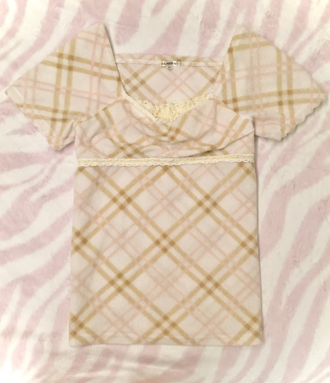 라떼갸루 초코딸기 체크 로걀탑 레이스 히메갸루 상품이미지2