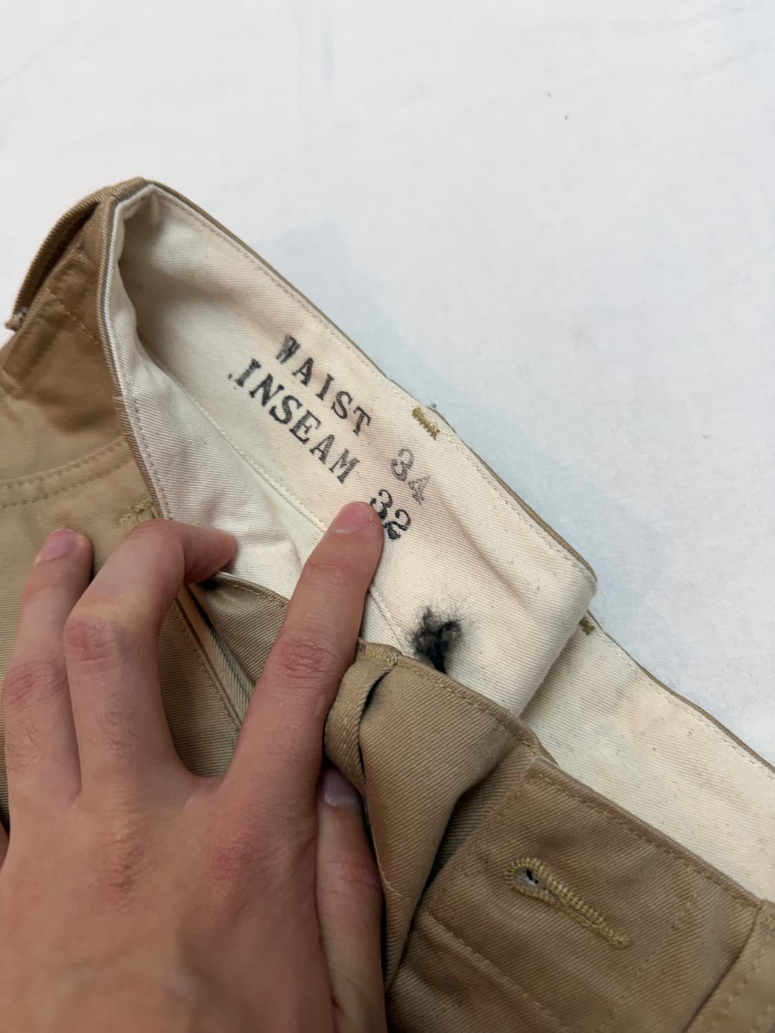 [34X32] 브론슨 USMC 오피서 와이드 치노팬츠 상품이미지4