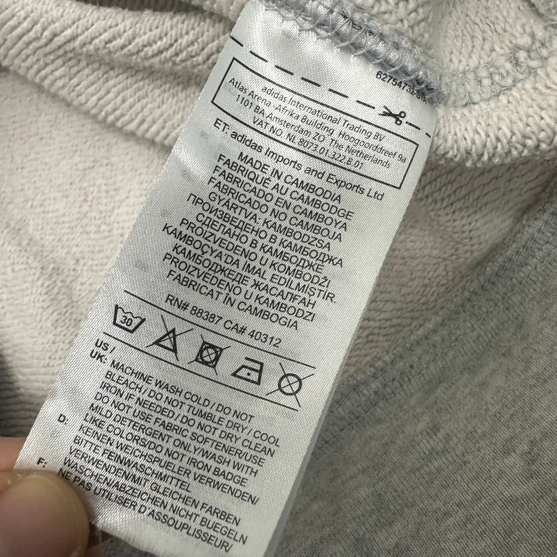 아디다스 후드티 그레이 XL 상품이미지9