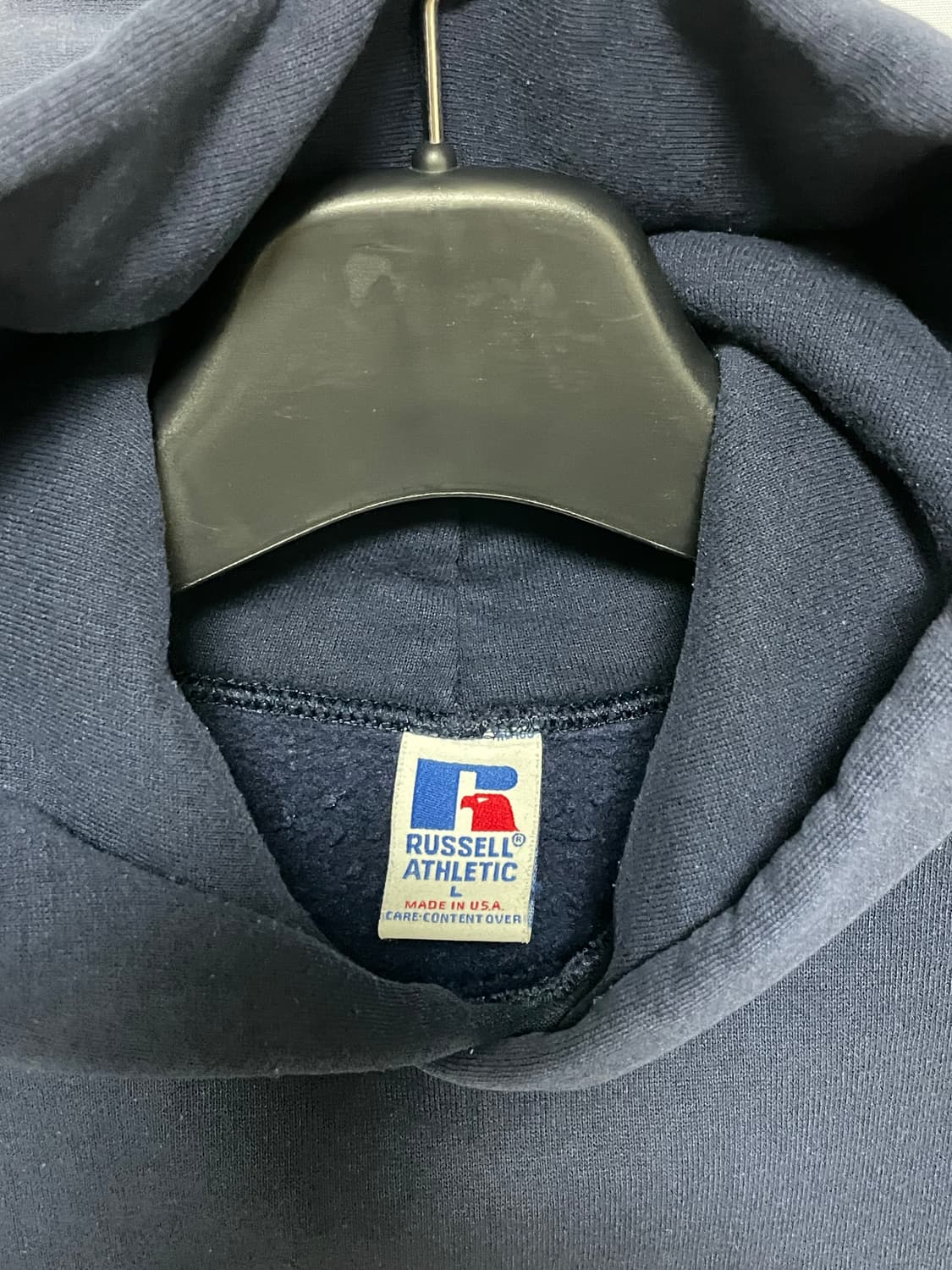 [D.O Vtg] 90s 러셀 50/50 후드 네이비(L) 상품이미지2