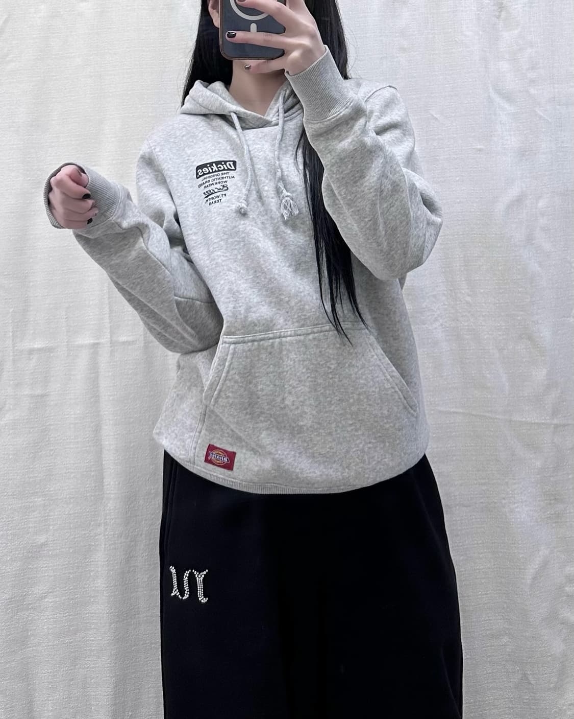 디키즈 그레이 후드집업 상품이미지2