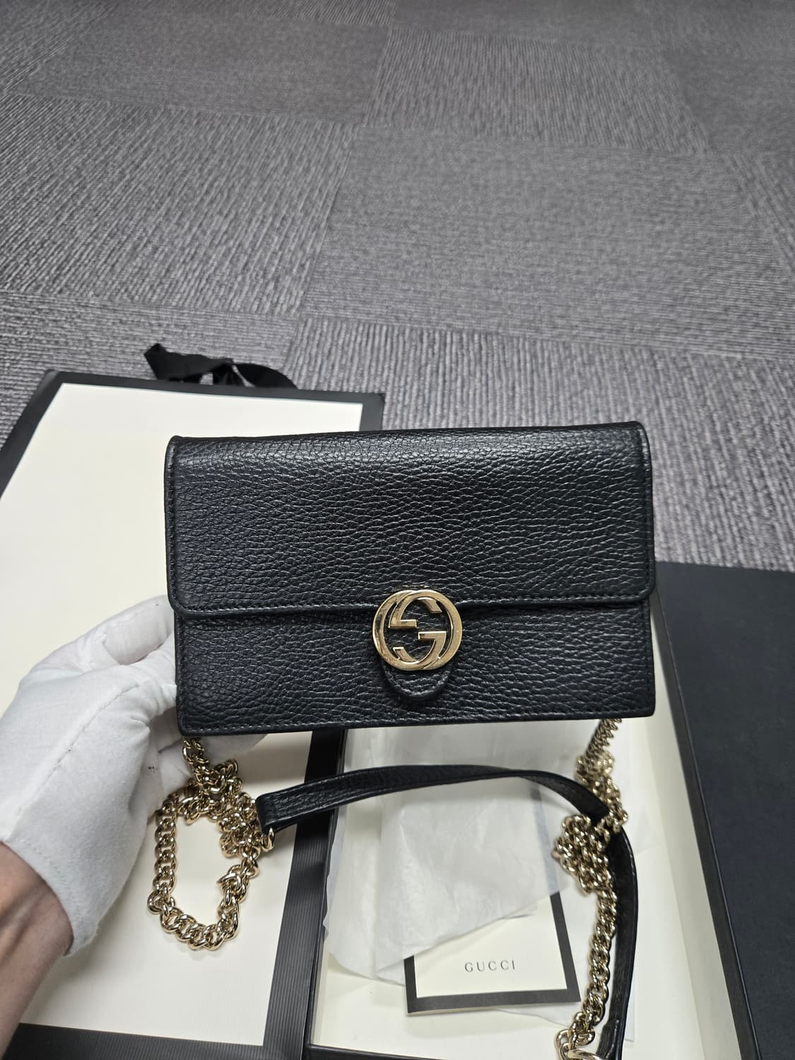 [특가][정품] 구찌 인터로킹 체인백 상품이미지1