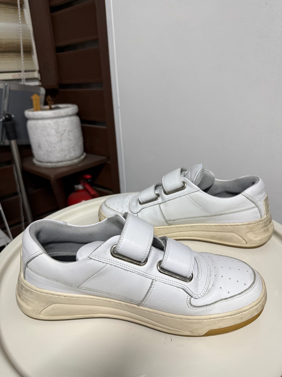 아크네 스튜디오 페리 벨크로 스니커즈 화이트 41(260-265 상품이미지5