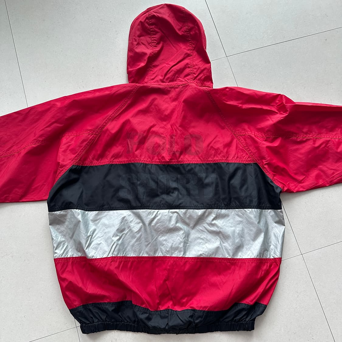 90s [M] 폴로 스포츠 빈티지 빅로고 바람막이 자켓 상품이미지7