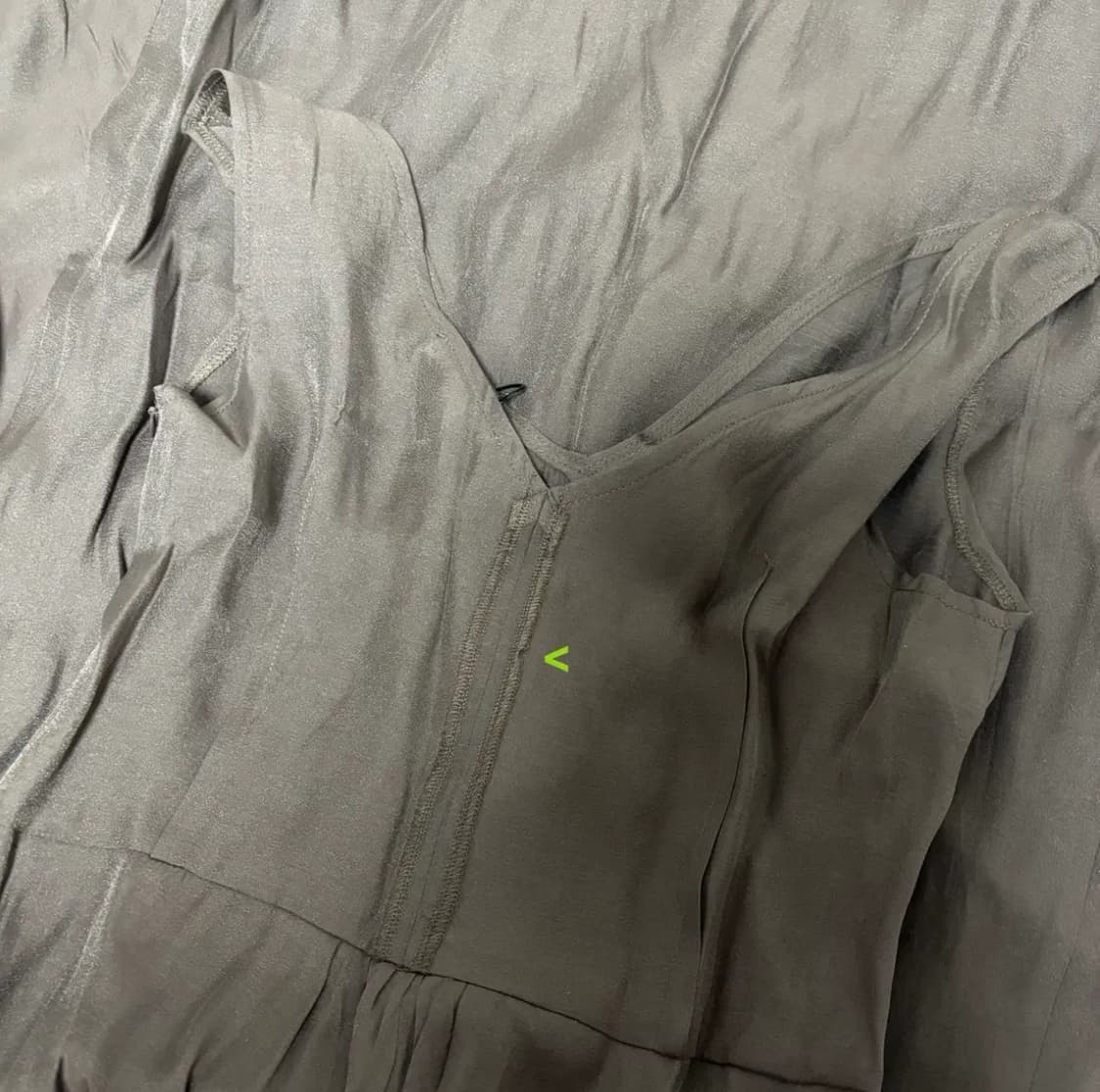 파르티멘토 다트 시스루 레이어드 원피스 브라운 M 새상품 상품이미지6