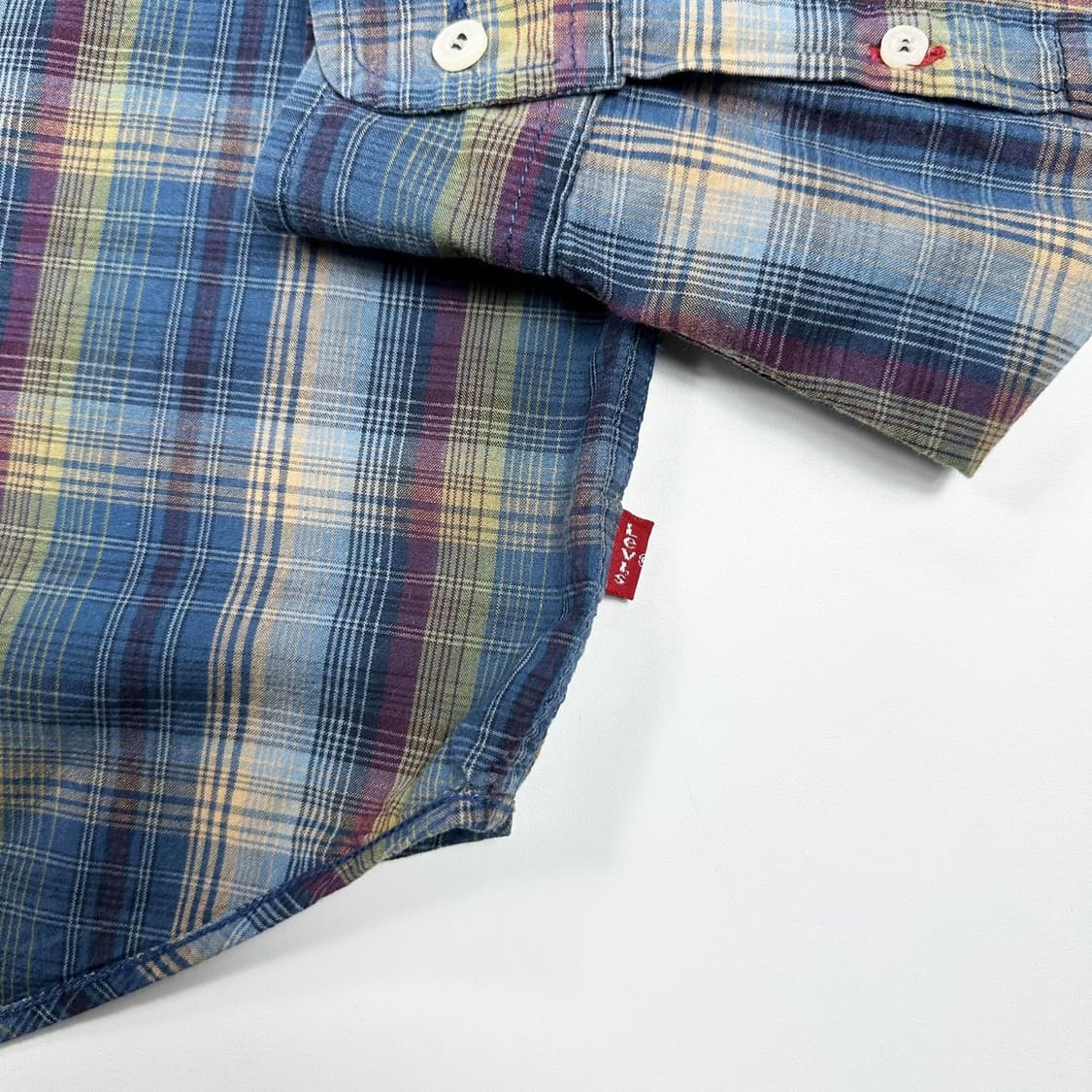 리바이스 오리지널 레드 탭 체크셔츠 (L) 상품이미지4