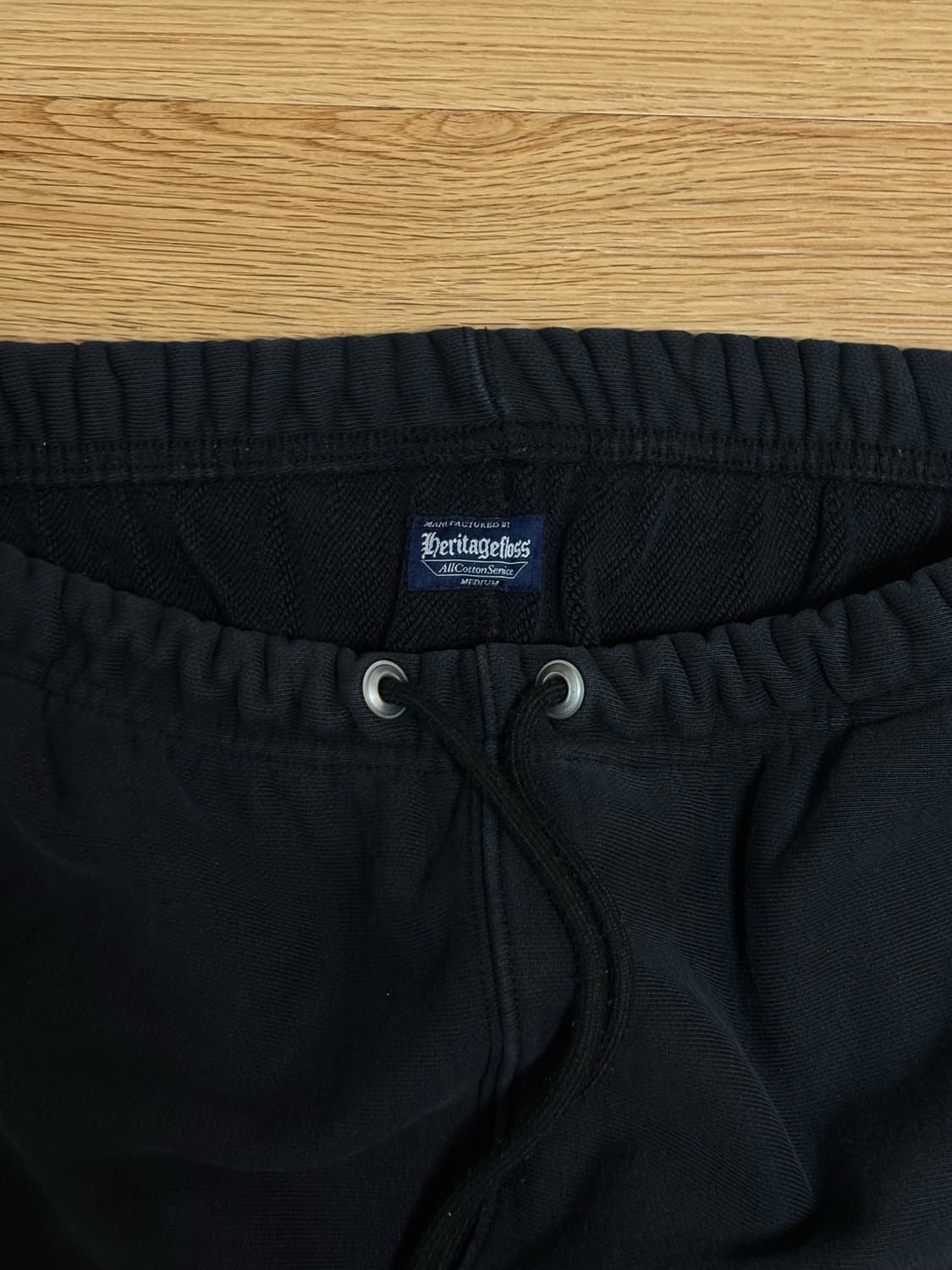 헤리티지플로스 스웨트 팬츠 조거팬츠 블랙 미듐 상품이미지4