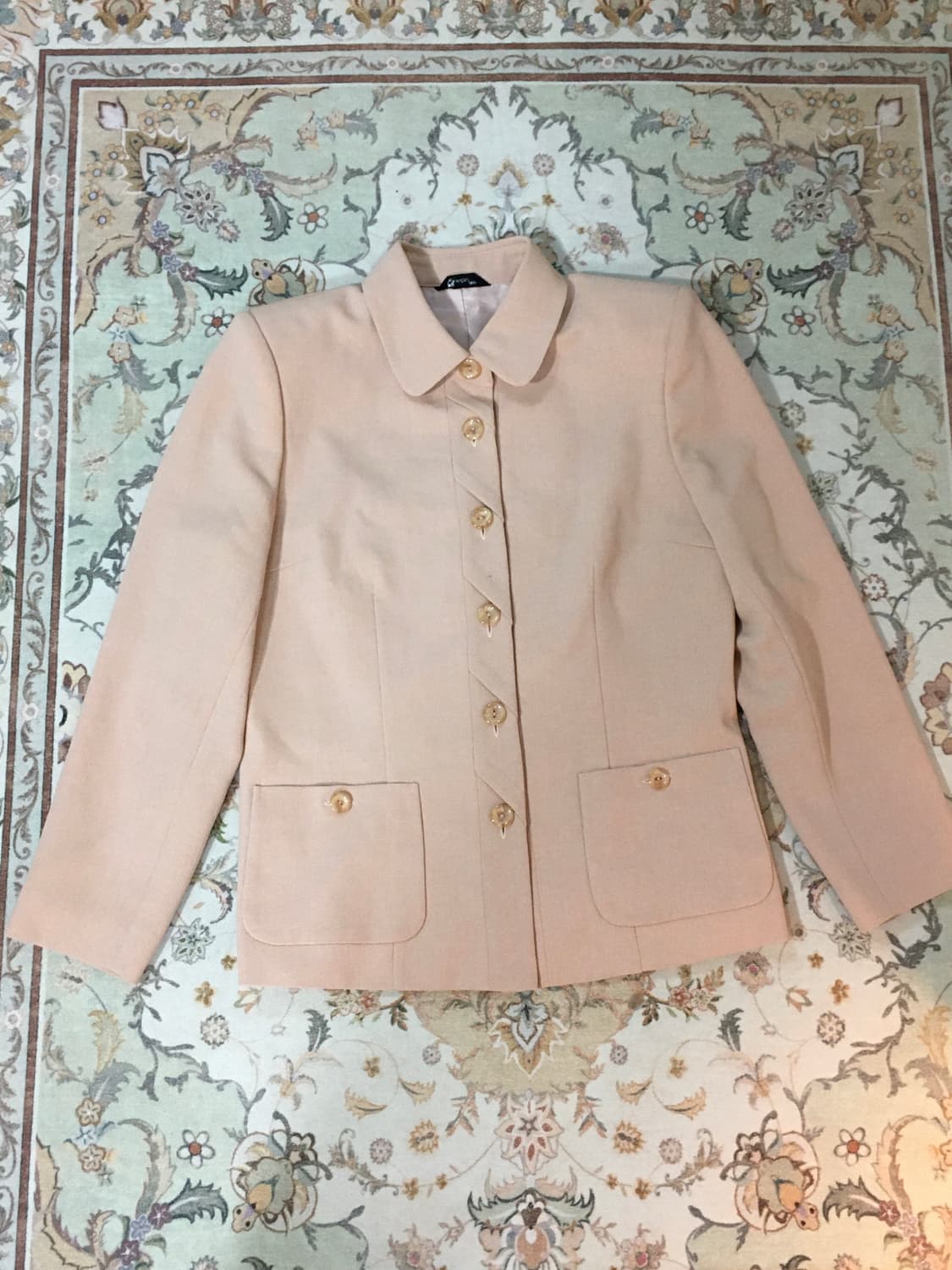 로즈핑크 버튼 자켓 상품이미지1