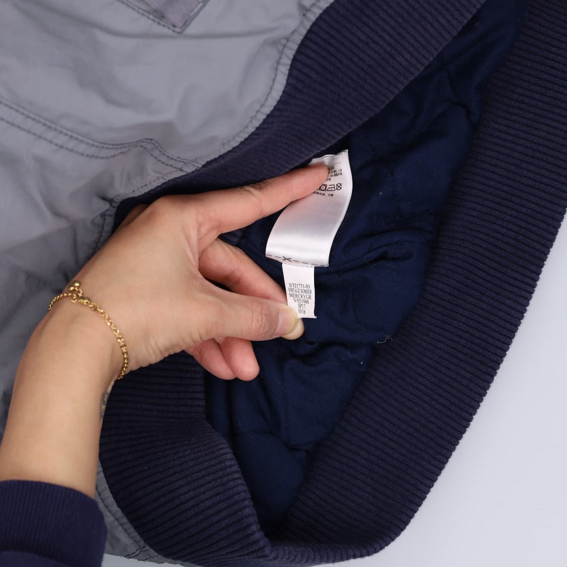 M 갭 블루종 누빔 봄버자켓 0306H1 상품이미지6