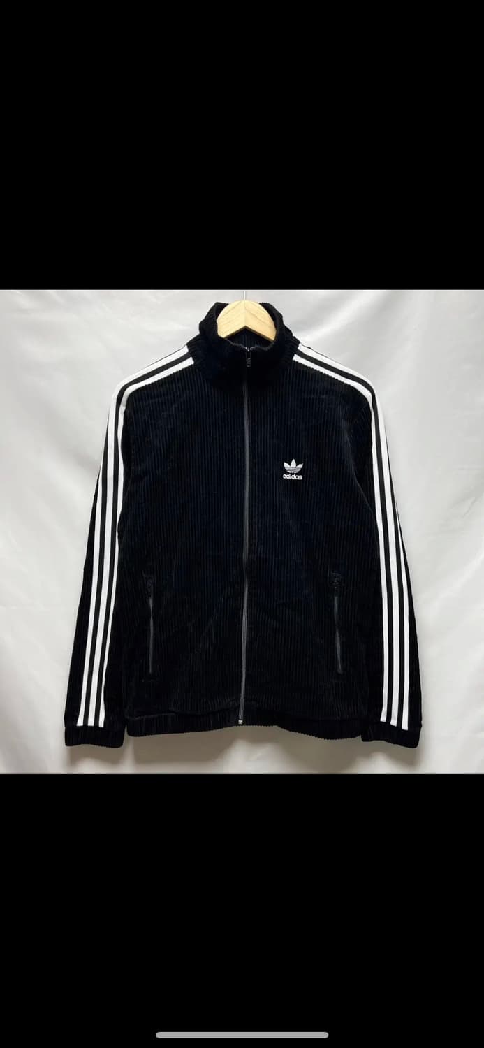 [정품/M] 아디다스 유로파 벨벳 와플 블랙 트랙탑/져지 상품이미지1