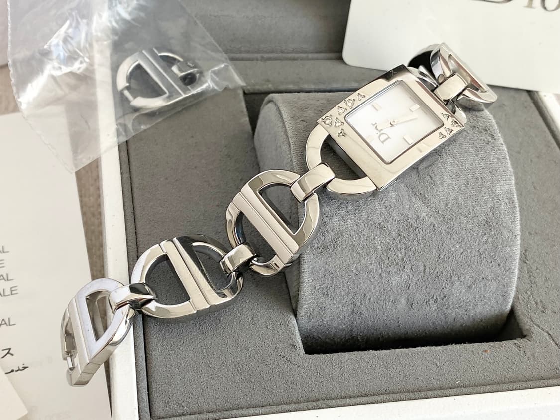 크리스찬 디올 마리스10p 다이아 화이트 자개 다이얼 쿼츠 상품이미지4