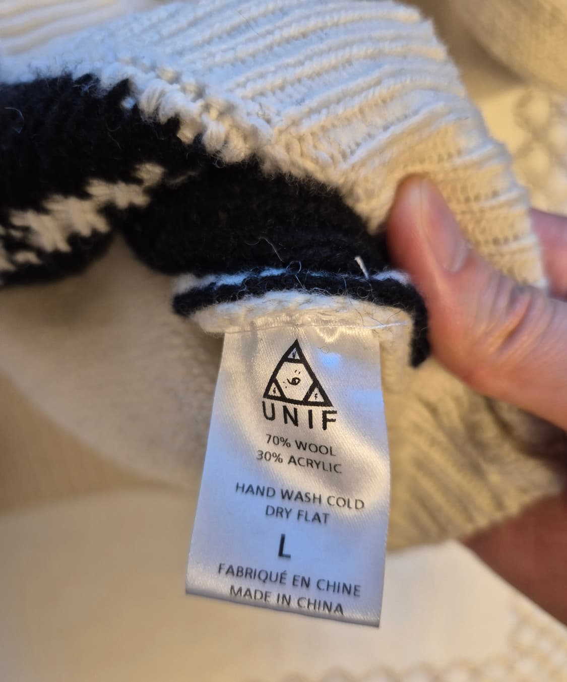 UNIF 유니프 No Wi-Fi 니트 L(래퍼 원 착용) 상품이미지5