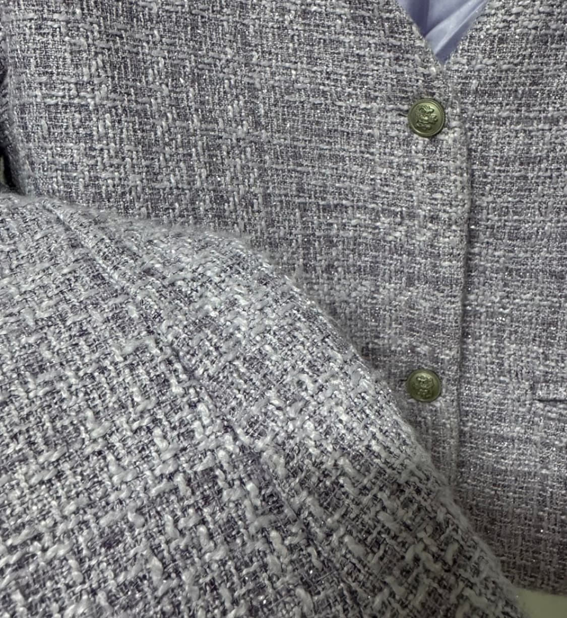 파파야 퍼플 트위드 자켓 상품이미지6