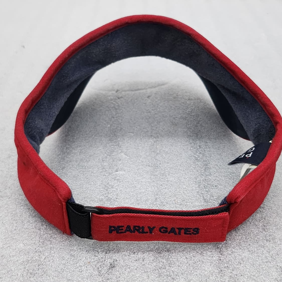 PEARLY GATES 정품 썬캡 레드 56cm 상품이미지5