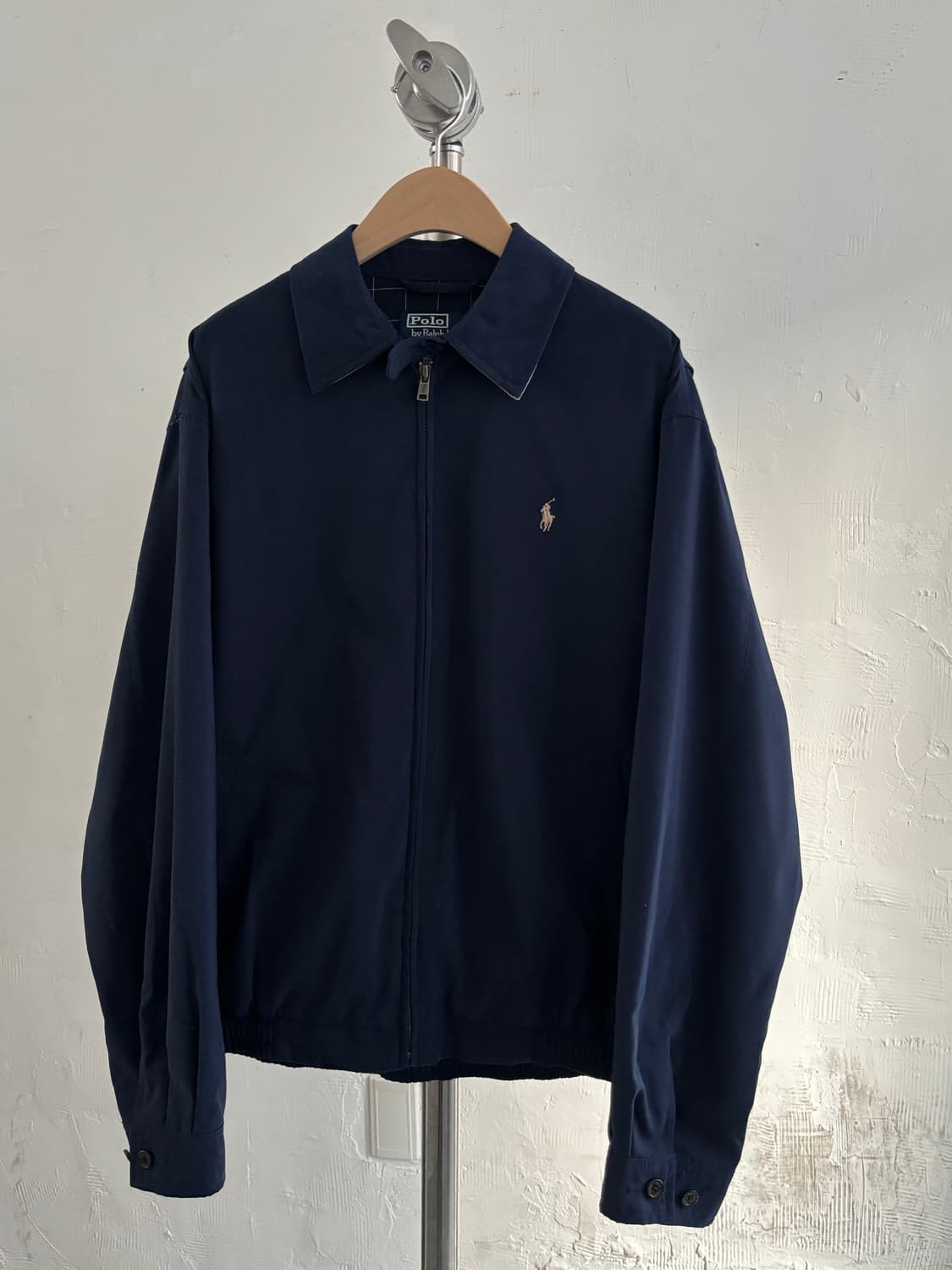  Polo 폴로 랄프로렌 네이비 안감체크 폴리쉘 헤링턴 자켓  상품이미지2