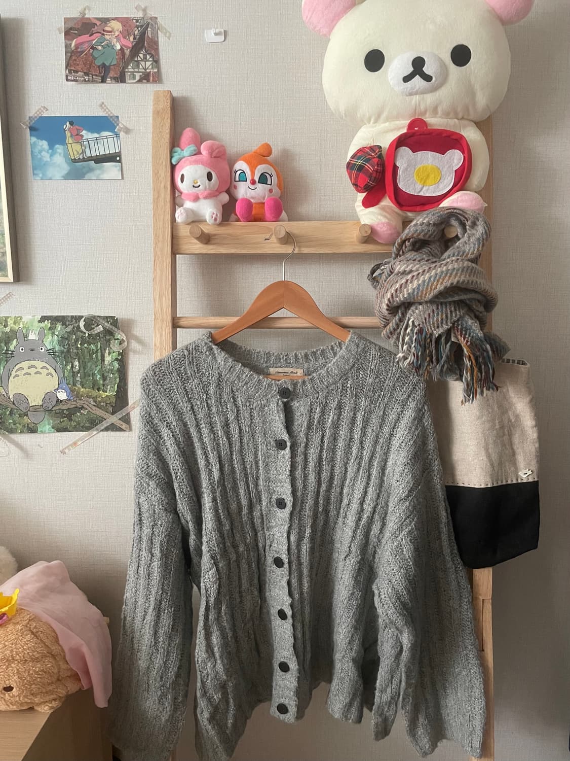 모리걸 빈티지 사만사모스 그레이 가디건 🩶 상품이미지1