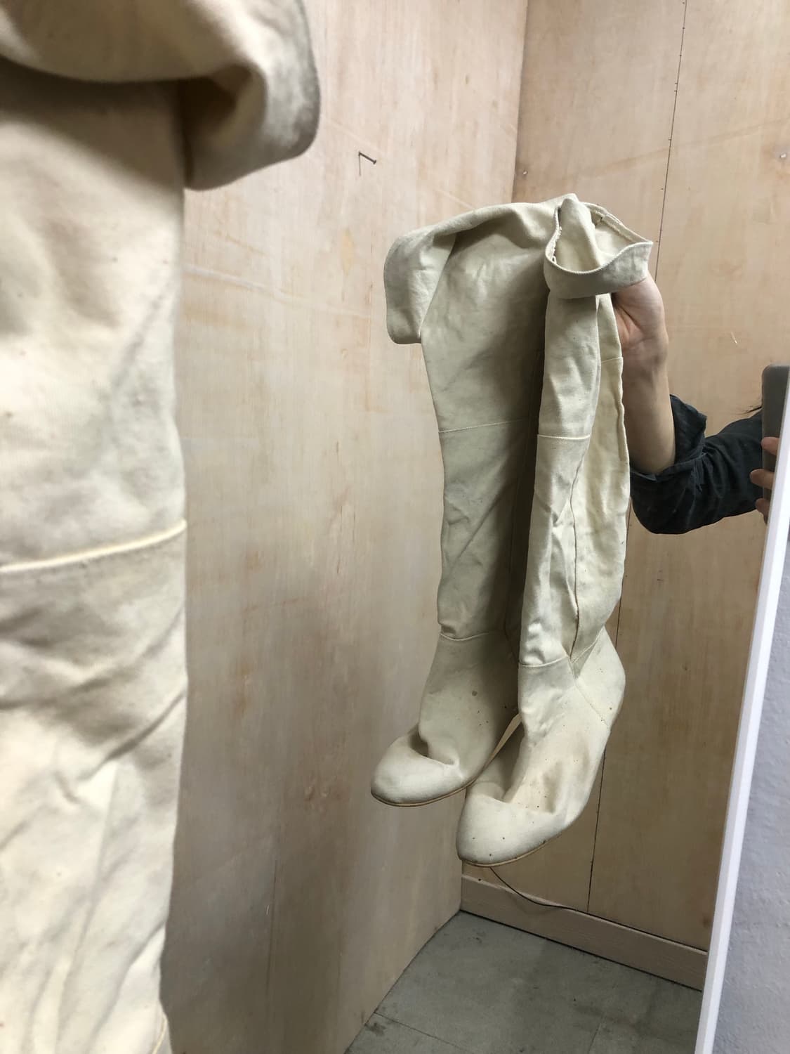 [직수입] 빈티지 90s 캔버스 니하이부츠 상품이미지7