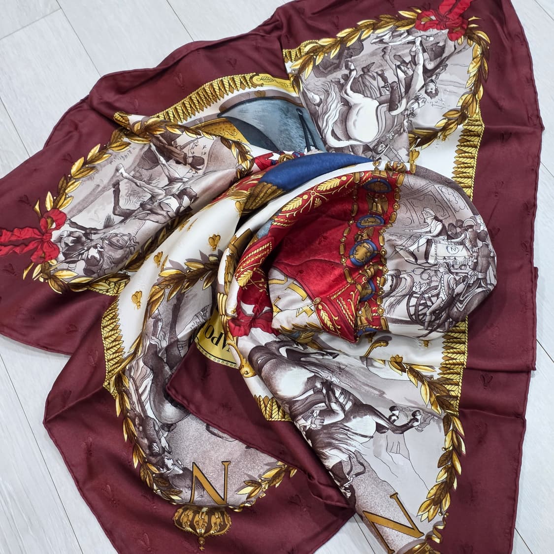 에르메스 까레90 나폴레옹 버건디 상품이미지2