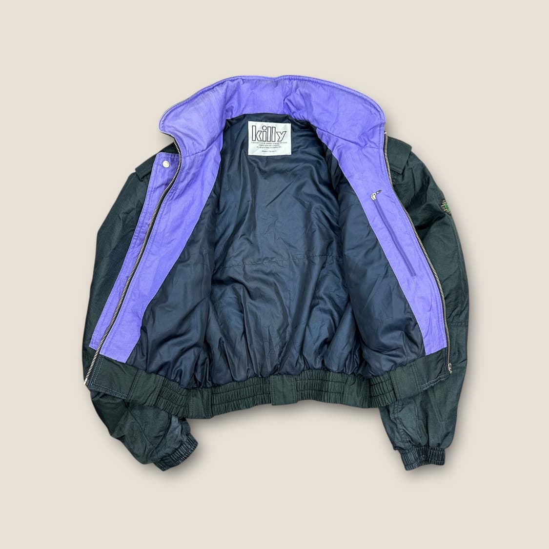 L015 킬리 바이 아식스 90s 스키웨어 하이넥 재킷 M-L 상품이미지4