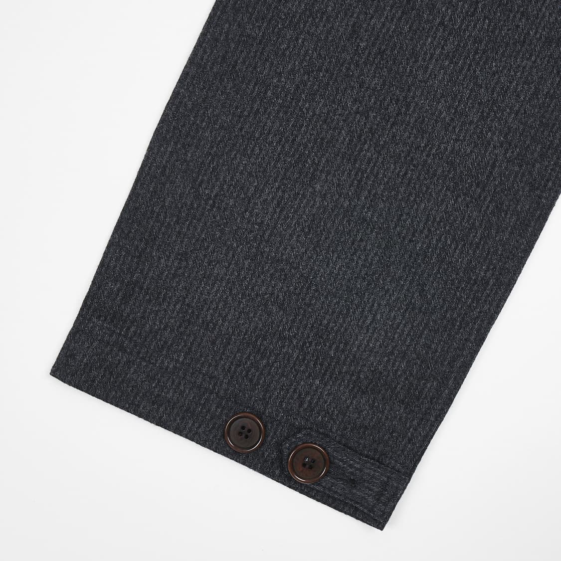 새상품) 사파리스팟 투 버튼 울 팬츠 블랙 1사이즈 상품이미지2