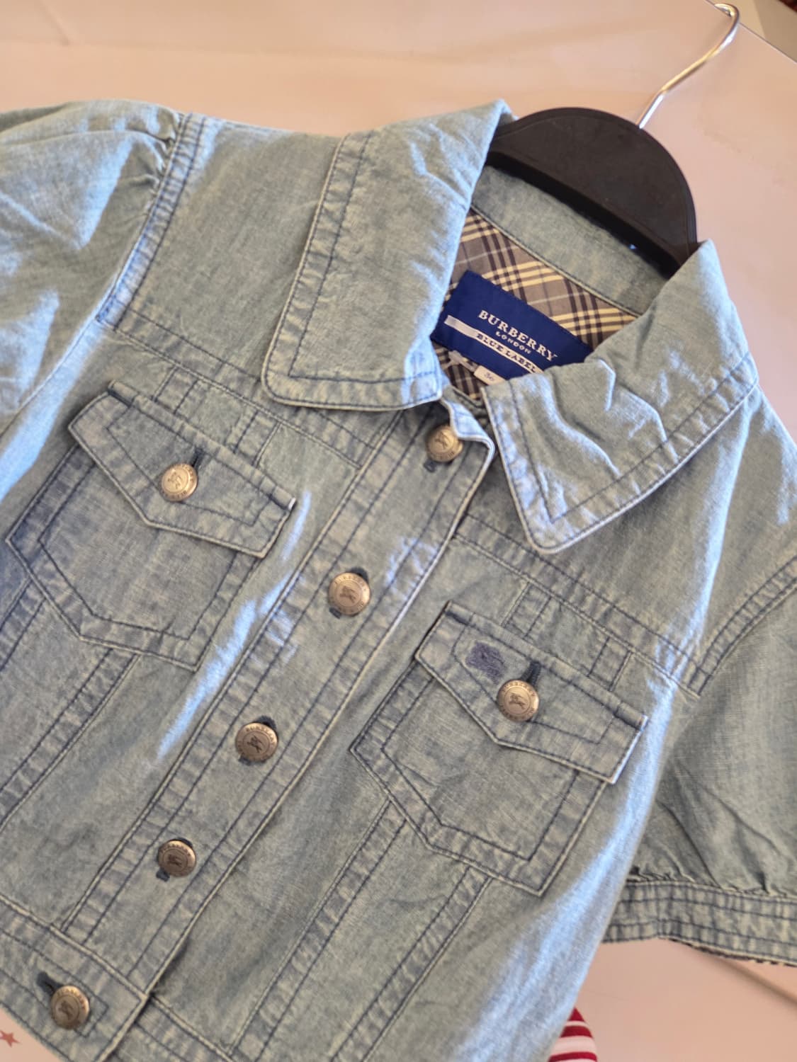 Burberry 버버리 연청 반팔크롭자켓 상품이미지2