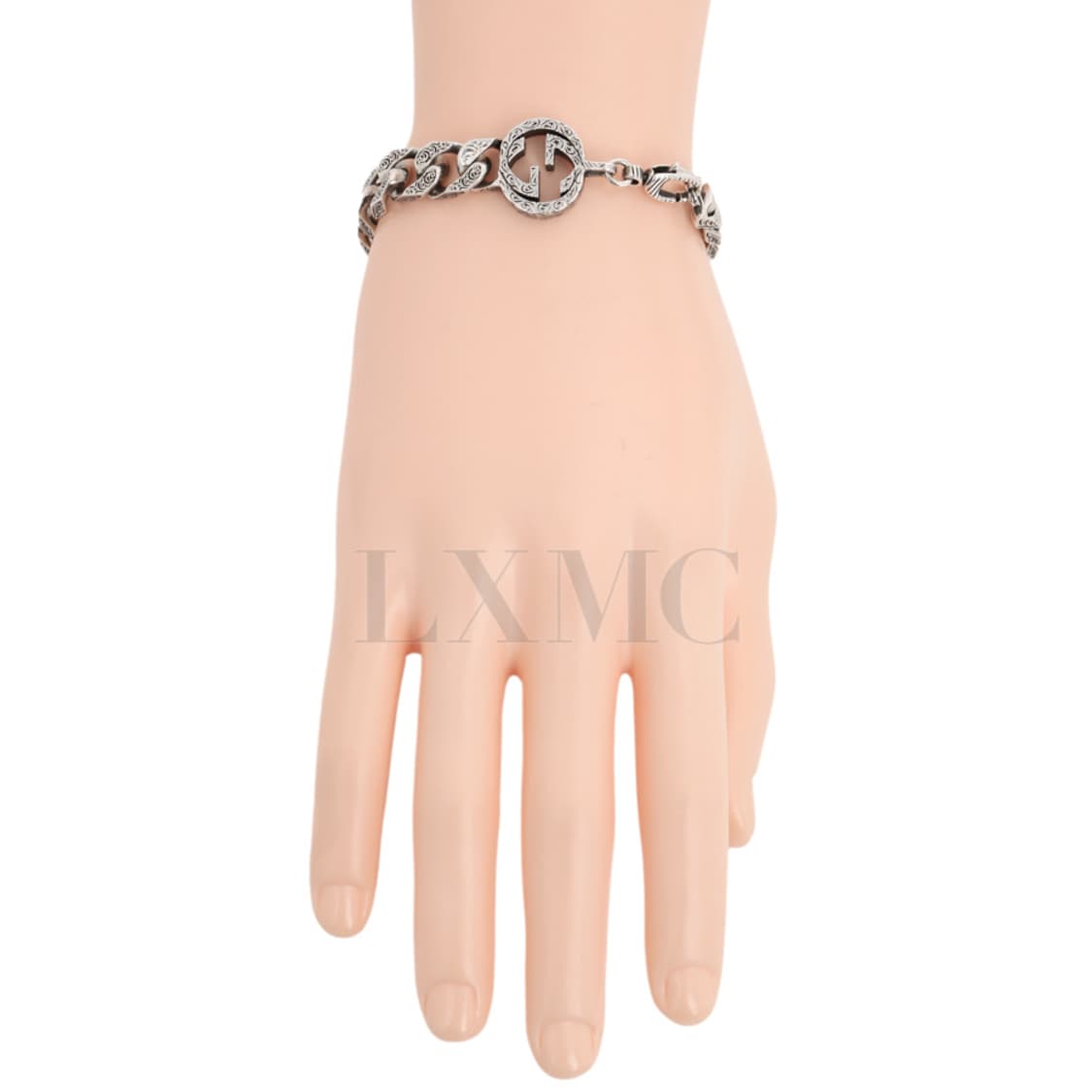 구찌 실버 팔찌 인터로킹 G로고 체인팔찌 454245 상품이미지6