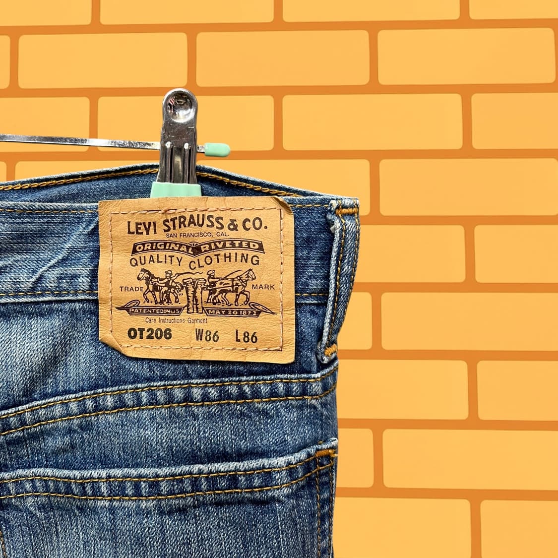 리바이스 OT206 연청 데님 팬츠 (34) 상품이미지3