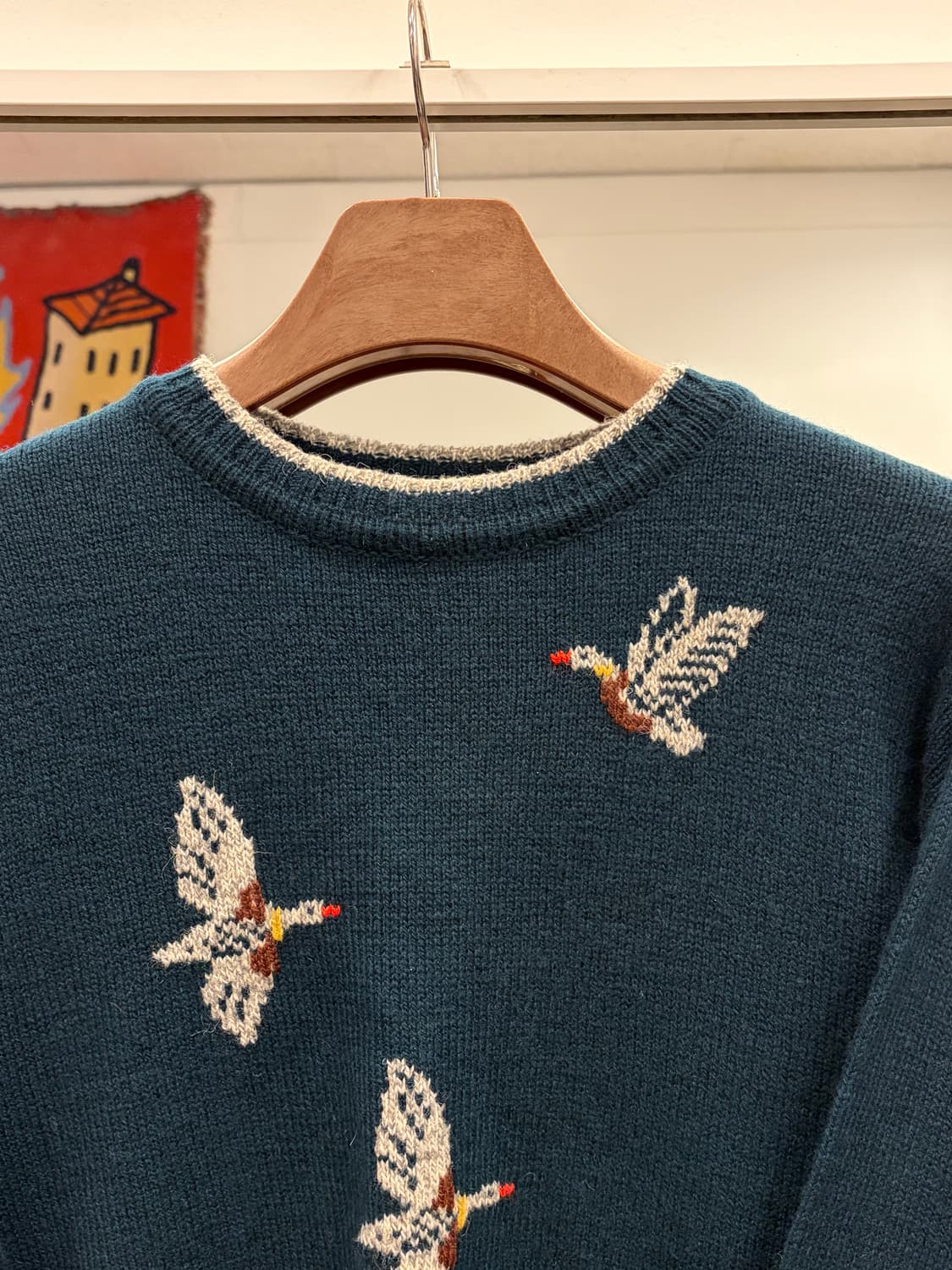 Vtg 빈티지 덕 패턴 니트 상품이미지2