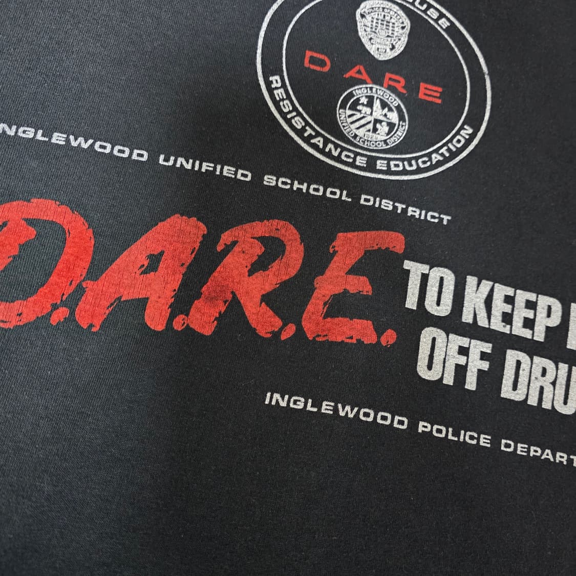 [XL] 90s 빈티지 DARE 티셔츠 블랙 ver. MURINA 상품이미지3