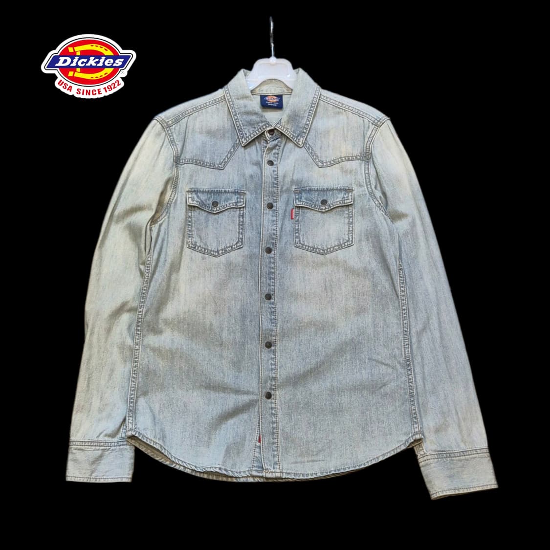 M 디키즈 웨스턴 워싱 데님셔츠  상품이미지1