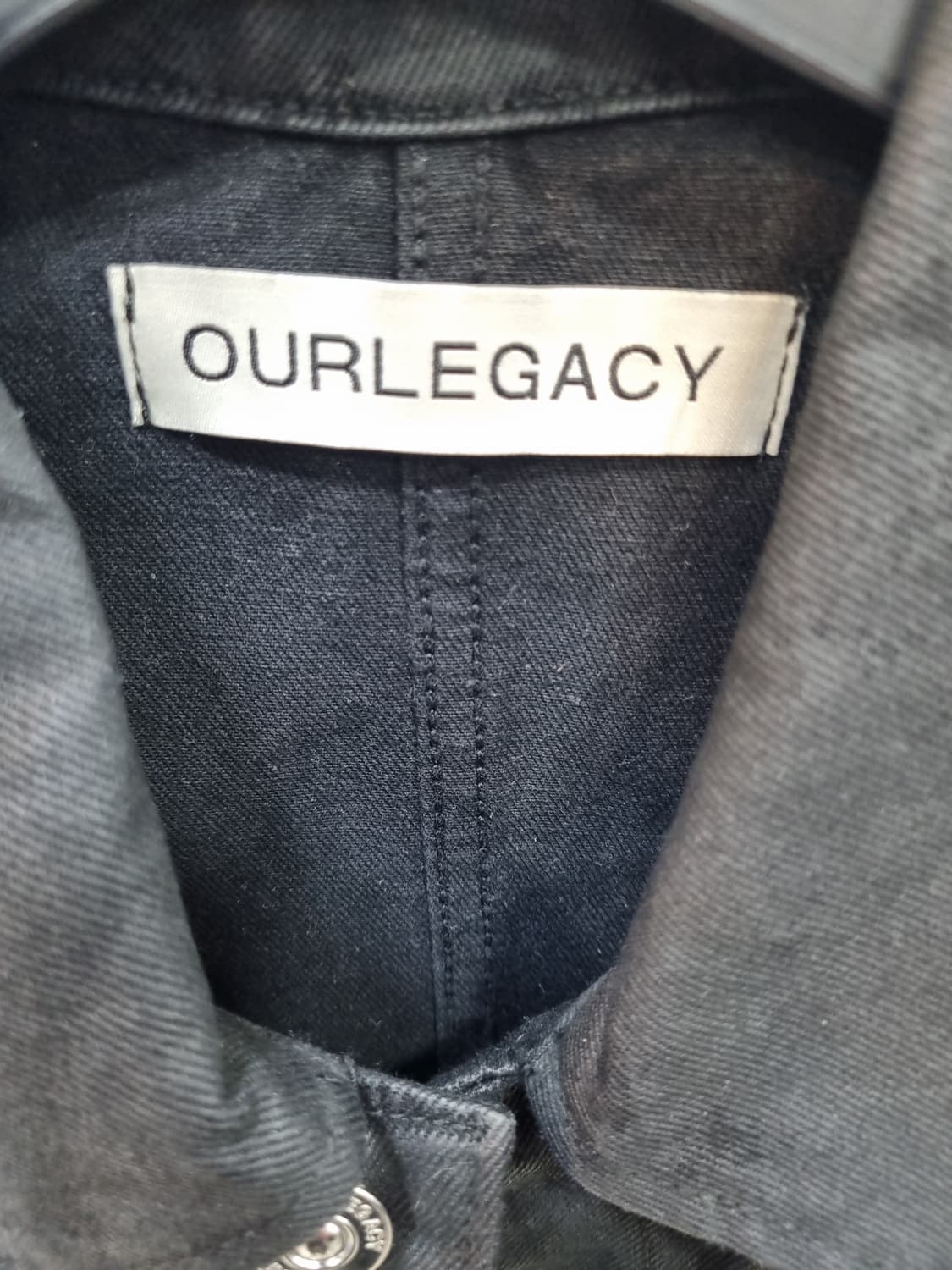 아워레가시 블랙 워싱 데님 셔츠 자켓 48 상품이미지8