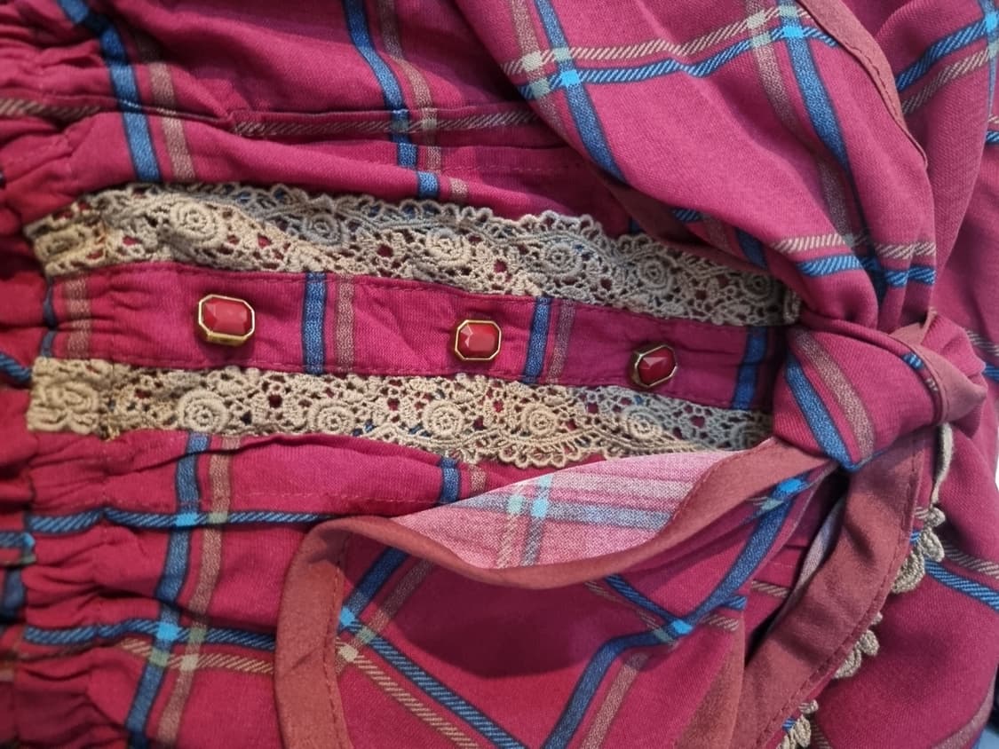 Liz Lisa 클래식 체크 리본 원피스 상품이미지5