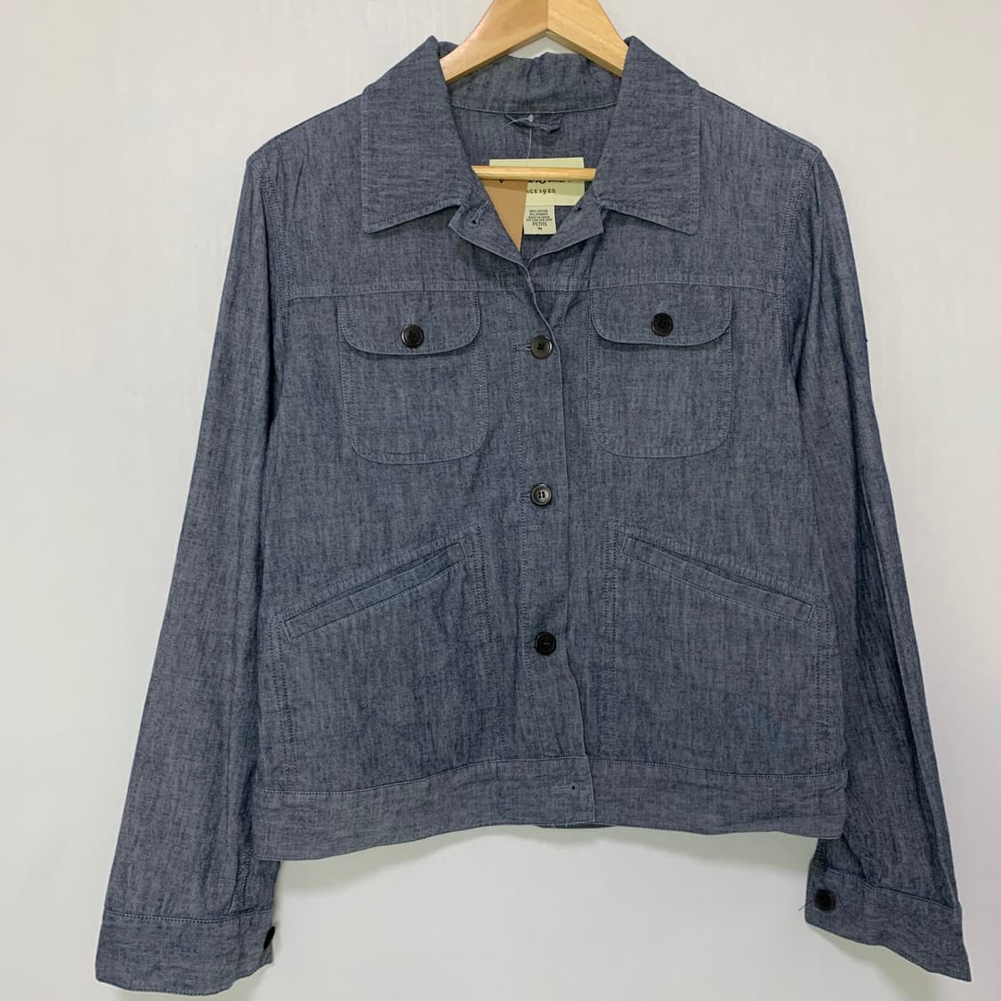 에디바우어 코튼 데님 셔츠 숏자켓 여성 빈티지 M 상품이미지2
