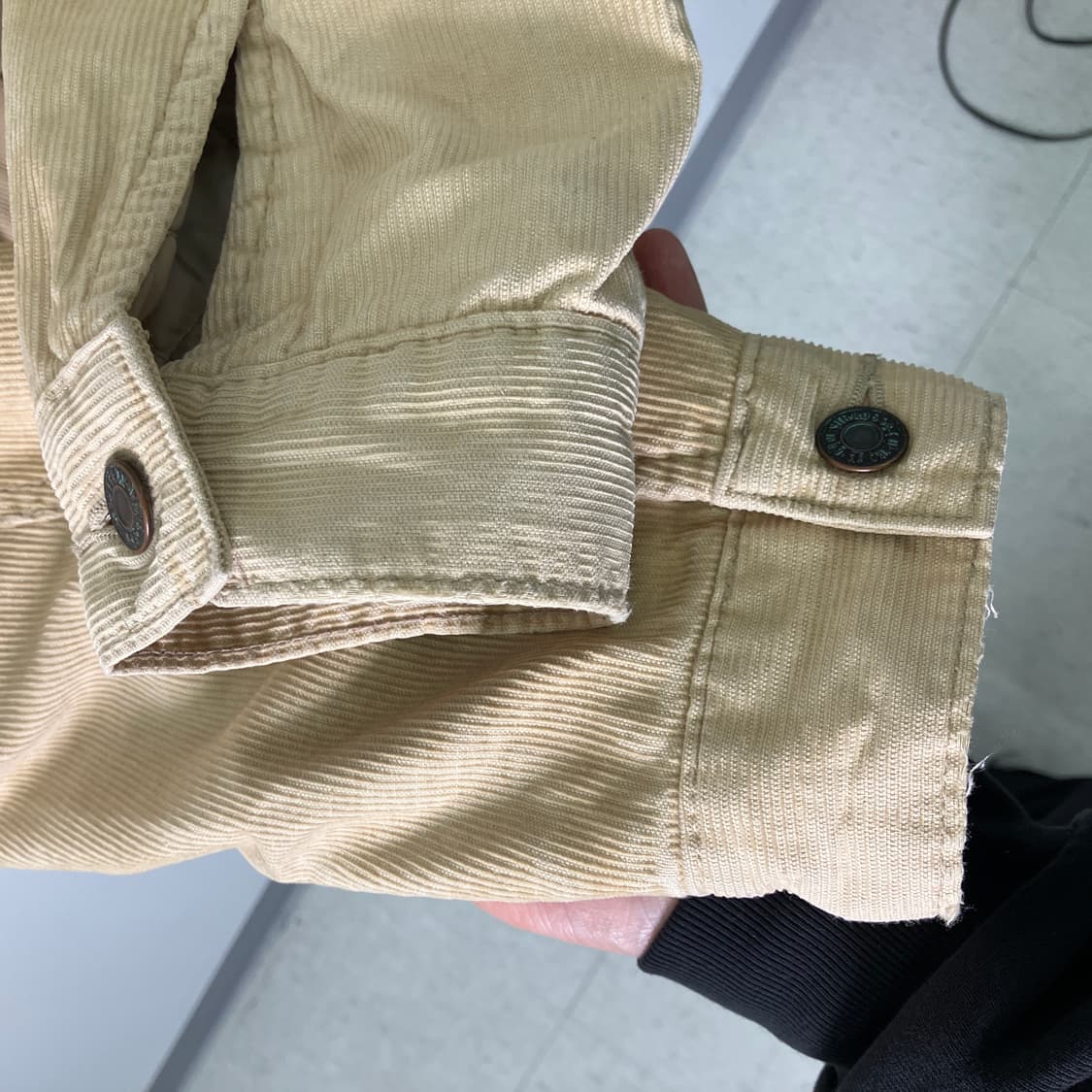 리바이스 베이지 코듀로이 쉐르파 트러커 자켓 M 상품이미지7