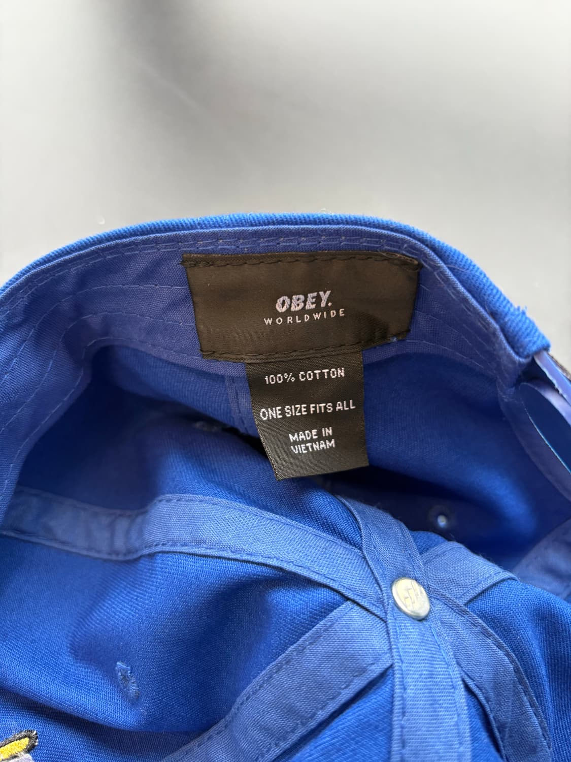 오베이 OBEY 블루 샘플 캡 상품이미지6