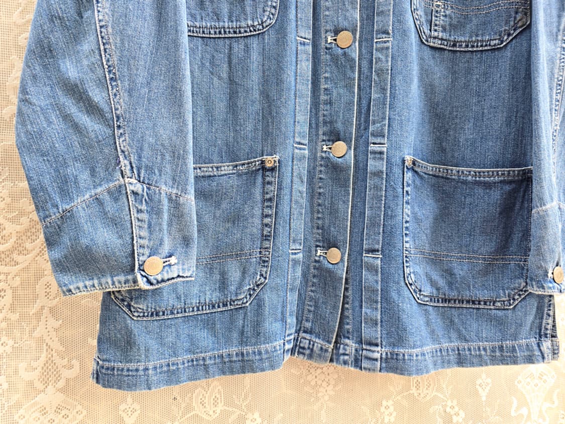 90s DKNY 데님 커버올 상품이미지5