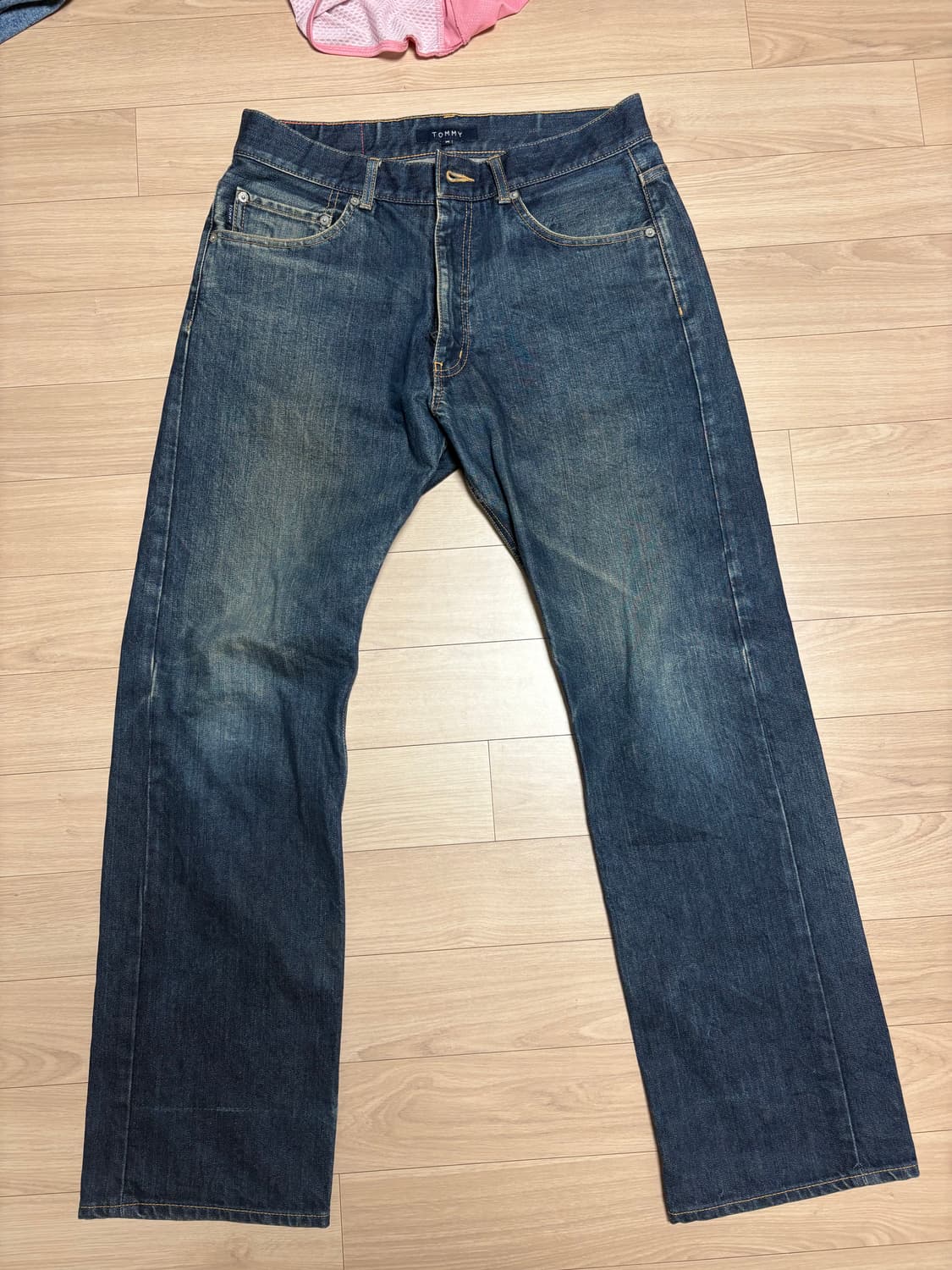 타미진스 레터링 워싱 데님팬츠 상품이미지5